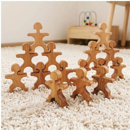 Montessori Ahşap Akrobat Çocuklar