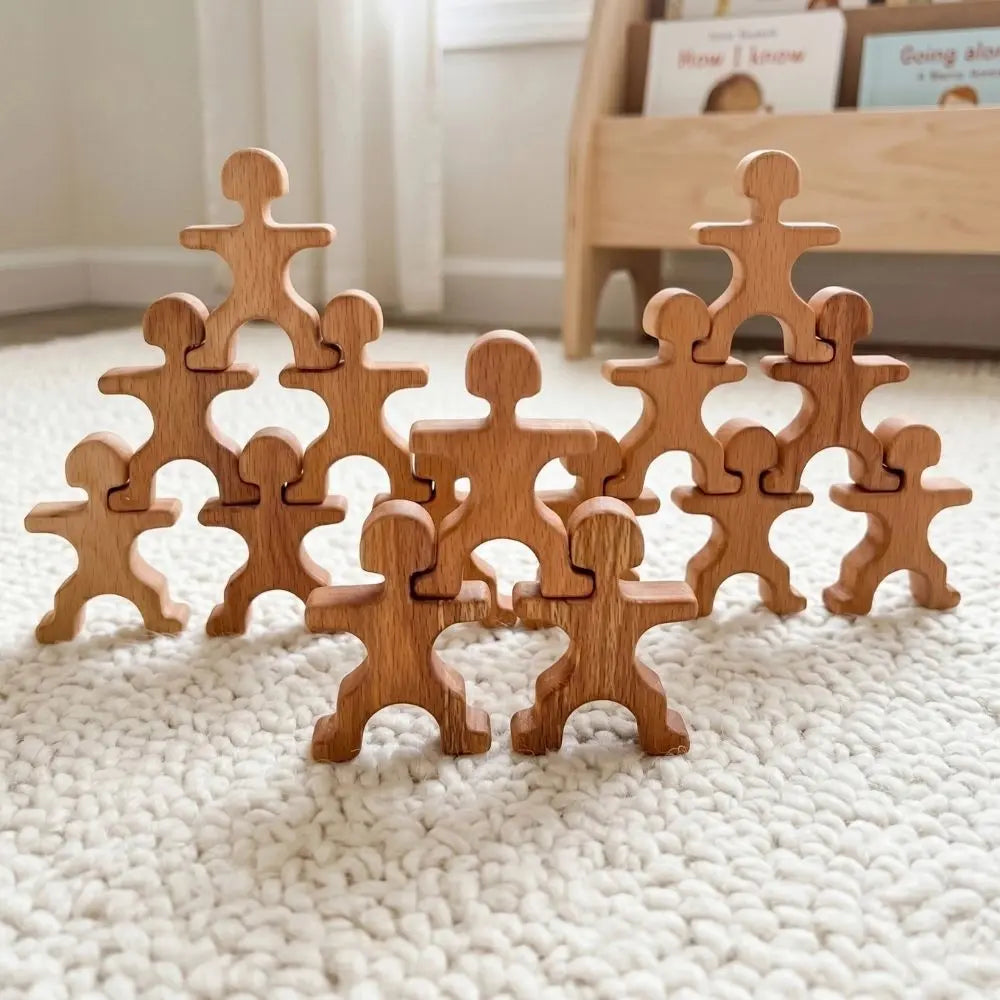 Montessori Ahşap Akrobat Çocuklar