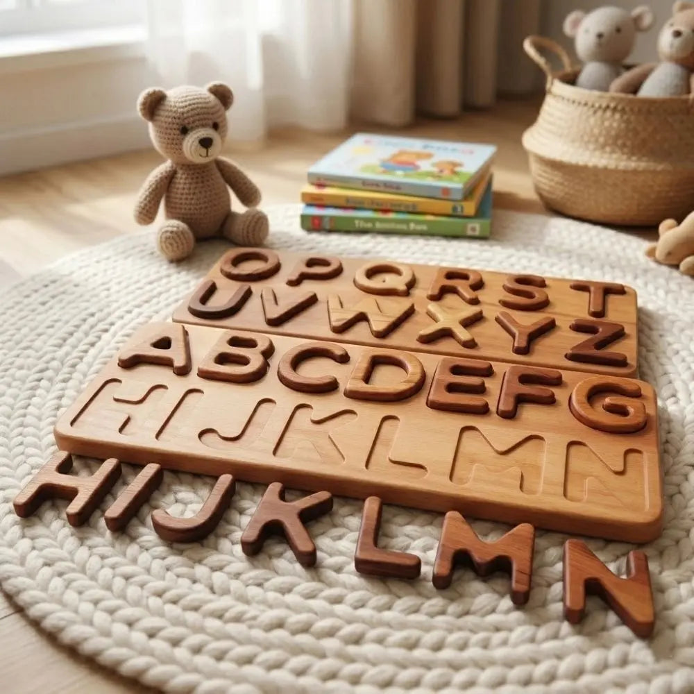 Montessori Ahşap Alfabe Bulmaca