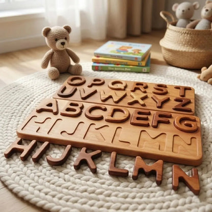 Montessori Ahşap Alfabe Bulmaca